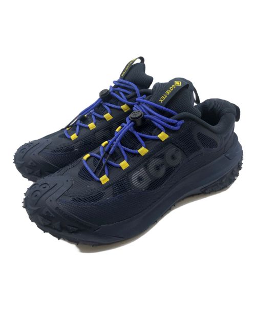 NIKE ACG（ナイキエージーシー）NIKE ACG (ナイキエージーシー) MOUNTAIN FLY 2 LOW ネイビー×イエロー サイズ:27cmの古着・服飾アイテム