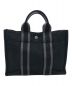 HERMES (エルメス) トートバッグ ブラック×グレー：27000円