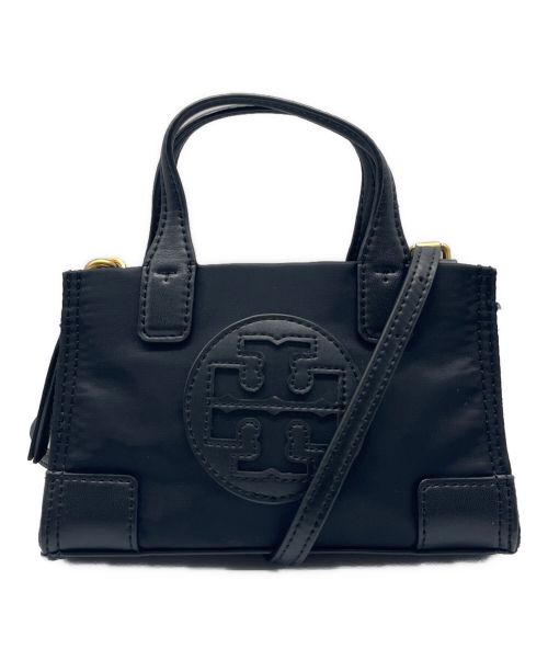 TORY BURCH（トリーバーチ）TORY BURCH (トリーバーチ) ロゴミニショルダーバッグ ブラックの古着・服飾アイテム