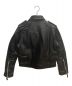 DIESEL (ディーゼル) LEATHER KALI JACKET ブラック×グリーン サイズ:SIZE M：12000円