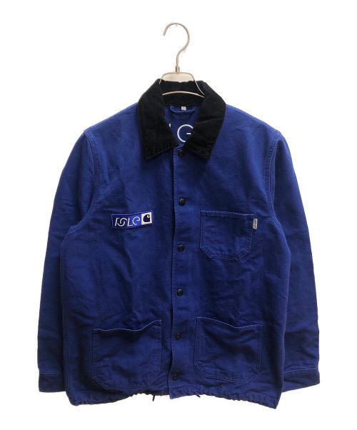 CarHartt WIP×ISLE（カーハートウィップ×アイエスエルイー）CarHartt WIP×ISLE (カーハートウィップ×アイエスエルイー) SKYE JACKET (スカイエジャケット) ブルー×ブラック サイズ:SIZE Sの古着・服飾アイテム