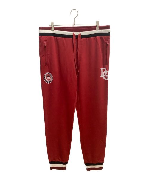 DOLCE & GABBANA（ドルチェ＆ガッバーナ）DOLCE & GABBANA (ドルチェ＆ガッバーナ) Combination Joggers レッド サイズ:SIZE 56の古着・服飾アイテム