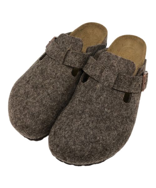 BIRKENSTOCK（ビルケンシュトック）BIRKENSTOCK (ビルケンシュトック) ボストン ウールフェルト カカオ ブラウン サイズ:24.5の古着・服飾アイテム