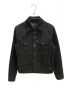 LEVI'S（リーバイス）の古着「OIL FINISH TRUCKER JACKET」｜ブラック