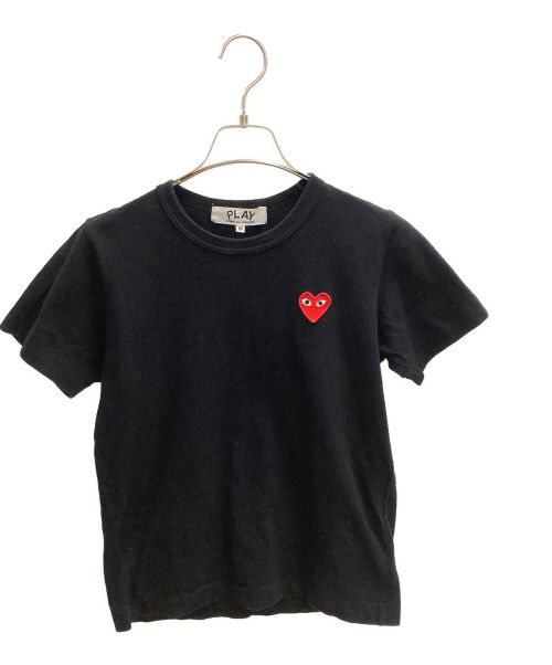 PLAY COMME des GARCONS（プレイ コムデギャルソン）PLAY COMME des GARCONS (プレイ コムデギャルソン) ハートロゴワッペンカットソー ブラック サイズ:SIZE Mの古着・服飾アイテム