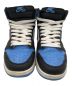 NIKE (ナイキ) Air JORDAN 1 Retro レトロ High OG 'UNC Toe' ブルー×ブラック サイズ:25cm：12000円