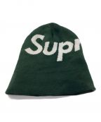 SUPREMEシュプリーム）の古着「Big Logo Beanie」｜グリーン×ホワイト