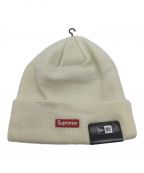 SUPREME×New Eraシュプリーム×ニューエラ）の古着「Logo Beanie」｜ホワイト×レッド