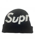 SUPREMEシュプリーム）の古着「Big Logo Beanie」｜ブラック×ホワイト