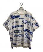 SUPREMEシュプリーム）の古着「Multi Logo Tee」｜ホワイト×ブルー