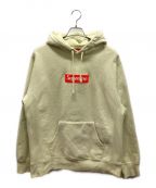 SUPREMEシュプリーム）の古着「Box Logo Hooded Sweatshirt」｜イエロー×オレンジ