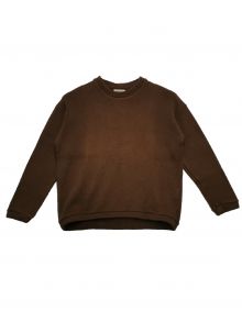 alvana（アルヴァナ）の古着「RIB KNIT CREWNECK P/O」｜ブラウン