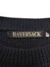 HAVERSACK (ハバーサック) 片畦クルーネックセーター ブラック サイズ:SIZE 0：2980円