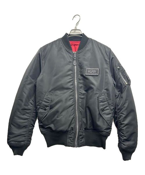 ALPHA INDUSTRIES INC（アルファインダストーリーズ）ALPHA INDUSTRIES INC (アルファインダストーリーズ) フライトジャケット ブラック×レッド サイズ:Lの古着・服飾アイテム