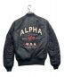 ALPHA INDUSTRIES INC (アルファインダストーリーズ) フライトジャケット ブラック×レッド サイズ:L：9800円