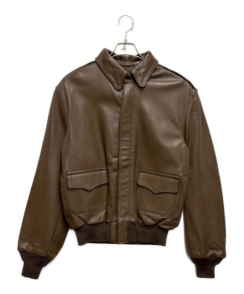 Taylors Leatherwear（テイラーズレザーウェア）Taylors Leatherwear (テイラーズレザーウェア) A-2フライトジャケット ブラウン サイズ:SIZE 40の古着・服飾アイテム