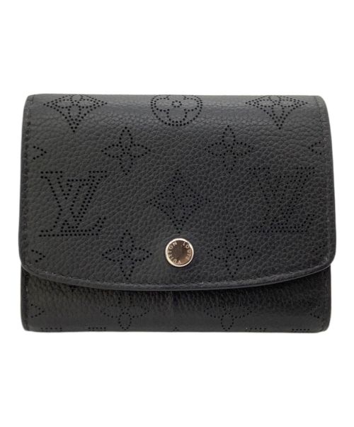 LOUIS VUITTON（ルイ ヴィトン）LOUIS VUITTON (ルイ ヴィトン) 2つ折り財布 / マヒナ ポルトフォイユ・イリス コンパクト ブラックの古着・服飾アイテム