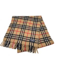 Burberry's（バーバリーズ）の古着「カシミヤマフラー ノバチェック」｜ベージュ