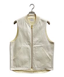 MONKEY TIME（モンキータイム）の古着「ジップベスト / SOLID CVS ZIP VEST」｜ホワイト