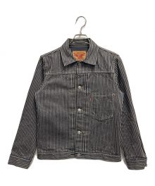 Deluxeware（デラックスウェア）の古着「ヒッコリージャケット / HICKORY FIRST JACKET(ヒッコリー ファースト ジャケット)」｜グレー