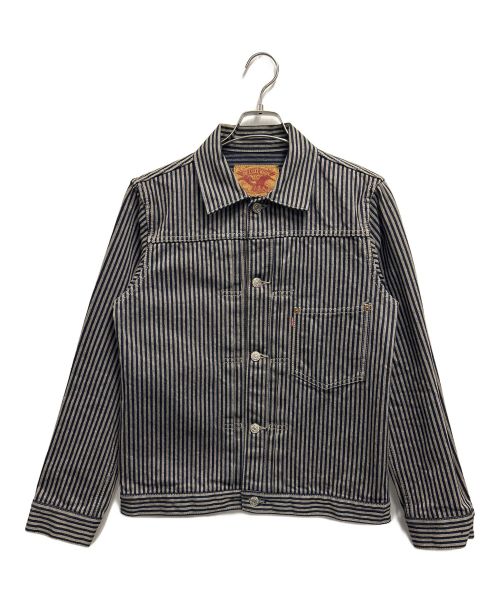 Deluxeware（デラックスウェア）Deluxeware (デラックスウェア) ヒッコリージャケット / HICKORY FIRST JACKET(ヒッコリー ファースト ジャケット) グレー サイズ:SIZE 38の古着・服飾アイテム