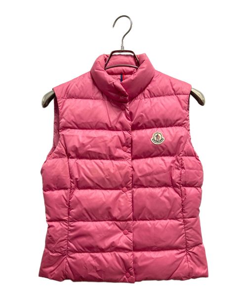 MONCLER（モンクレール）MONCLER (モンクレール) ダウンベスト ピンク サイズ:Sの古着・服飾アイテム