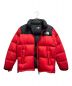 THE NORTH FACE (ザ ノース フェイス) ヌプシジャケット レッド×ブラック サイズ:XL：20000円