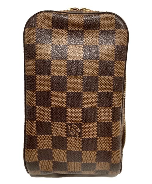 LOUIS VUITTON（ルイ ヴィトン）LOUIS VUITTON (ルイ ヴィトン) ジェロニモス ブラウン サイズ:- ダミエ N51994 レザー CA0034の古着・服飾アイテム