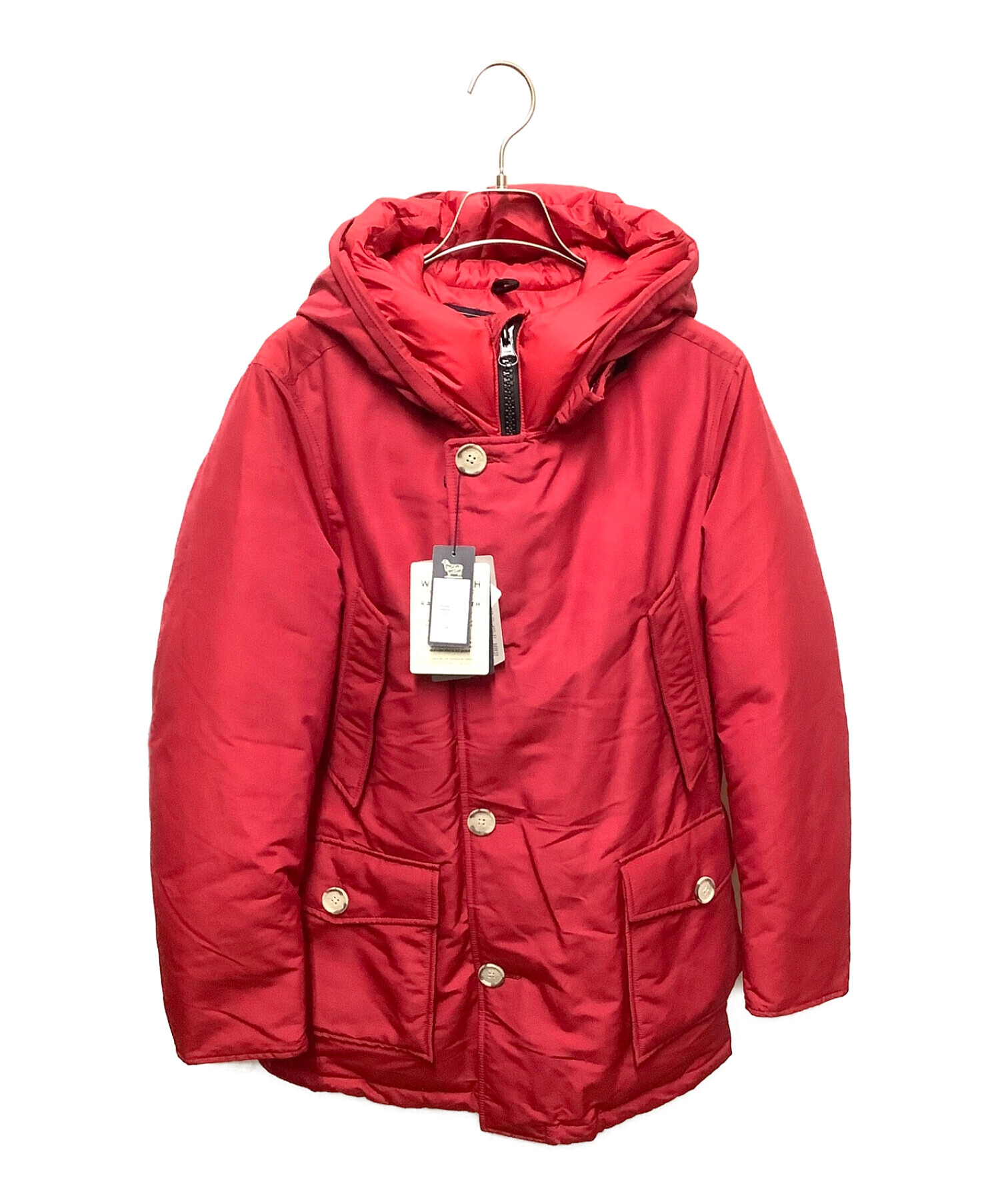 中古・古着通販】WOOLRICH (ウールリッチ) ダウンコート レッド サイズ