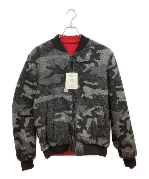 WOOLRICH（ウールリッチ）WOOLRICH (ウールリッチ) リバーシブルボンバージャケット ブラック×グレー サイズ:M 未使用品の古着・服飾アイテム