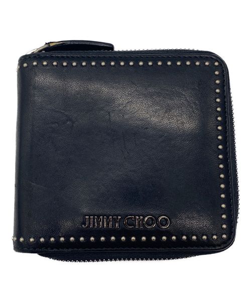 JIMMY CHOO（ジミーチュウ）JIMMY CHOO (ジミーチュウ) 2つ折り財布 ブラックの古着・服飾アイテム