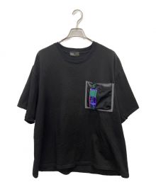 KOLOR（カラー）の古着「胸ポケット半袖Tシャツ」｜ブラック