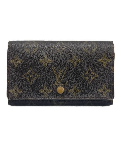 LOUIS VUITTON（ルイ ヴィトン）LOUIS VUITTON (ルイ ヴィトン) ポルト モネ ビエ トレゾール 2つ折り財布 ブラウンの古着・服飾アイテム