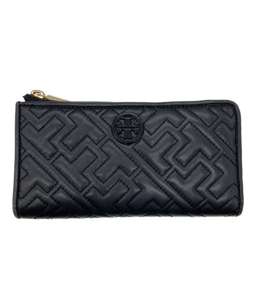 TORY BURCH（トリーバーチ）TORY BURCH (トリーバーチ) ファスナー長財布 ブラックの古着・服飾アイテム