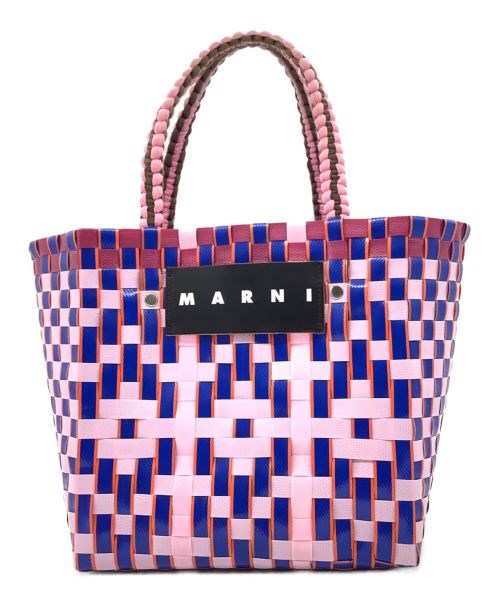 MARNI（マルニ）MARNI (マルニ) ピクニックバッグ ピンク×ブルーの古着・服飾アイテム