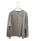 unfil (アンフィル) cotton jesey breton shirt グレー サイズ:4：3980円