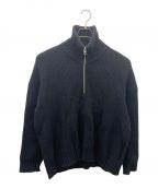 CITYシティ）の古着「AZE HALF ZIP KNIT」｜ブラック