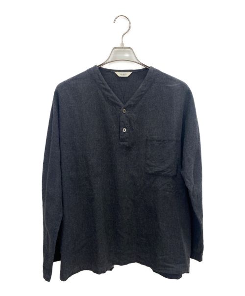 FUJITO（フジト）FUJITO (フジト) HENLEY NECK SHIRT グレー サイズ:Mの古着・服飾アイテム