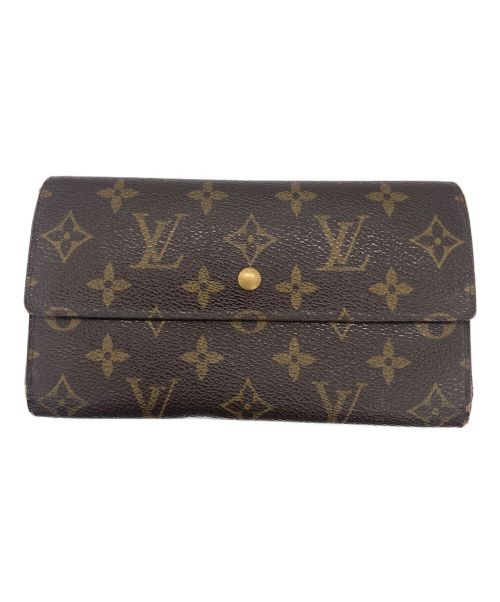 LOUIS VUITTON（ルイ ヴィトン）LOUIS VUITTON (ルイ ヴィトン) 長財布ポルトフォイユ・インターナショナル ブラウンの古着・服飾アイテム