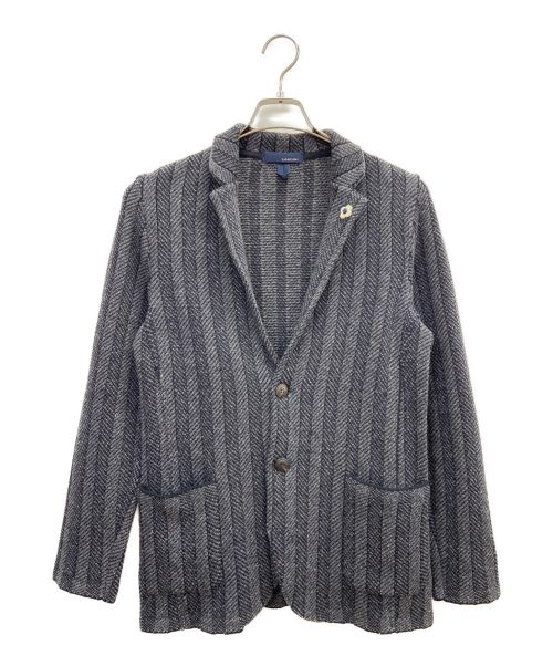 LARDINI（ラルディーニ）LARDINI (ラルディーニ) ニットジャケット グレー サイズ:XSの古着・服飾アイテム