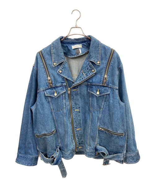 FACETASM（ファセッタズム）FACETASM (ファセッタズム) BIG DENIM RADING JACKET インディゴ サイズ:4の古着・服飾アイテム