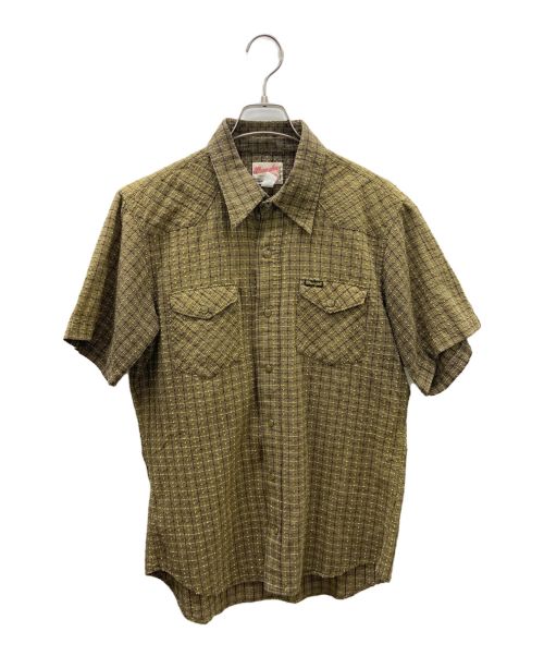 Wrangler（ラングラー）Wrangler (ラングラー) ウエスタンシャツ ブラウン サイズ:-の古着・服飾アイテム