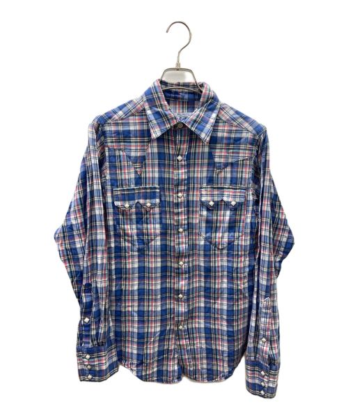 Rockmount Ranch Wear（ロックマウントランチウェア）Rockmount Ranch Wear (ロックマウントランチウェア) チェックシャツ ブルー サイズ:FREEの古着・服飾アイテム