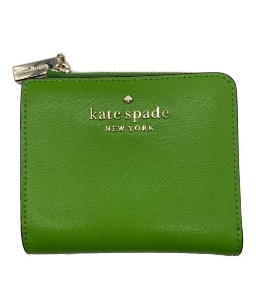 Kate Spade（ケイトスペード）Kate Spade (ケイトスペード) 2つ折り財布 グリーンの古着・服飾アイテム