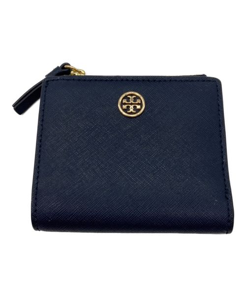 TORY BURCH（トリーバーチ）TORY BURCH (トリーバーチ) 2つ折り財布 ネイビーの古着・服飾アイテム