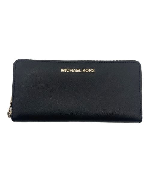 MICHAEL KORS（マイケルコース）MICHAEL KORS (マイケルコース) 長財布 ブラックの古着・服飾アイテム