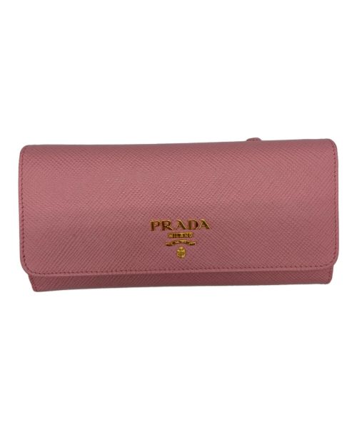 PRADA（プラダ）PRADA (プラダ) 長財布 ピンクの古着・服飾アイテム