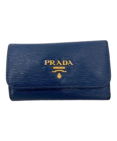 PRADA（プラダ）PRADA (プラダ) 6連キーケース ブルーの古着・服飾アイテム