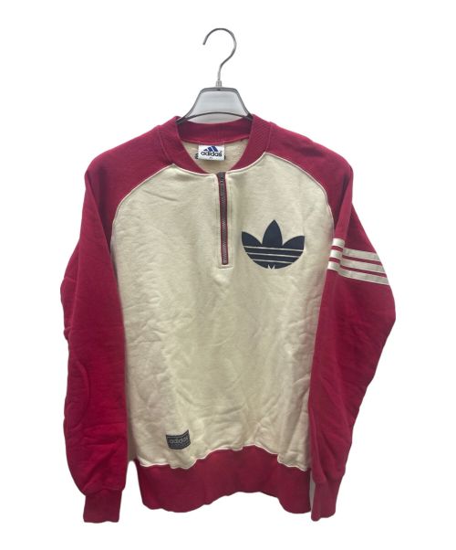 adidas（アディダス）adidas (アディダス) スウェット レッド サイズ:Lの古着・服飾アイテム