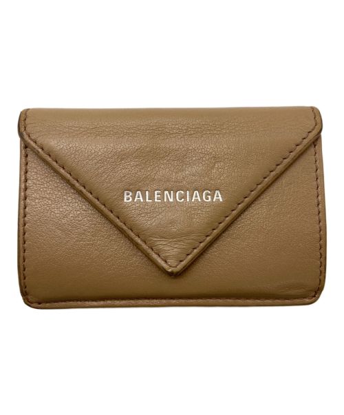 BALENCIAGA（バレンシアガ）BALENCIAGA (バレンシアガ) 3つ折り財布 ブラウンの古着・服飾アイテム